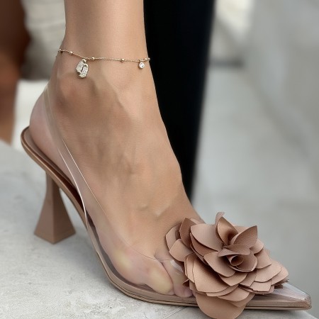 Златна гривна за крак Baby Steps